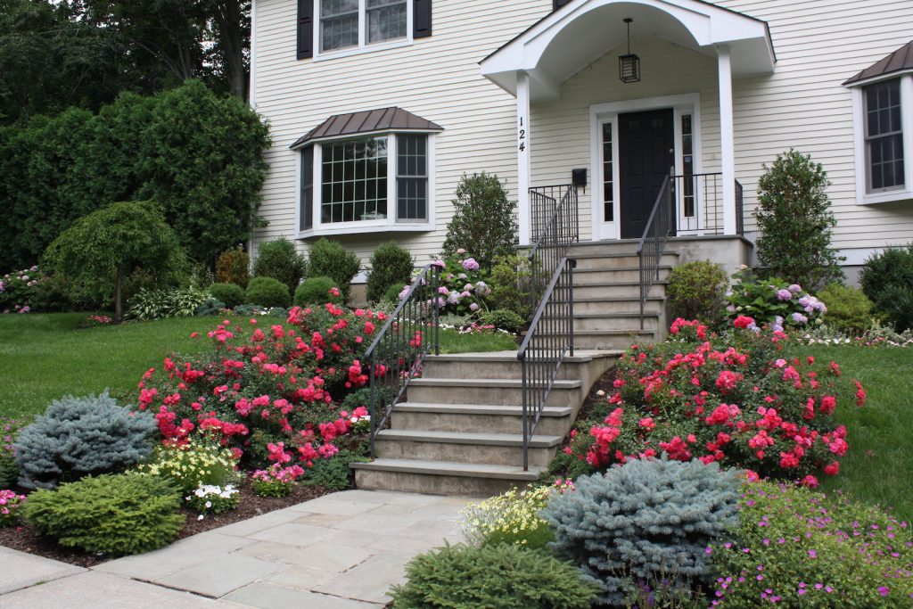 rose garden ideas; landscaping ideas for slopes
